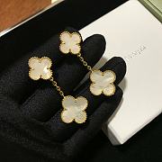 Fortok Van Cleef&Arpels Double Four-leaf Clover Earrings Gold/Gold Rose/Silver - 6