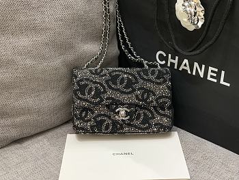 Fortok Chanel CF Pearl Rhinestone Flap Bag 20cm