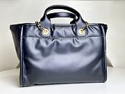 Fortok Chanel Large Embossed Deauville Tote Bag Black 33cm - 4
