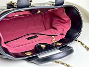 Fortok Chanel Large Embossed Deauville Tote Bag Black 33cm - 6