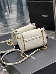 Fortok Saint Laurent Nolita Mini Leather Shoulder Bag White 18x13x6cm - 2