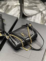  Fortok Saint Laurent Nolita Mini Leather Shoulder Bag Black 18x13x6cm - 2