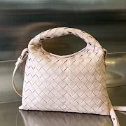 Fortok Bottega Veneta Pink Mini Hop Shoulder Bag 777586 25.5x14.5x11cm - 1