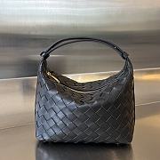 Fortok Bottega Veneta Wallace Shoulder Bag Black 754443 22x13x9.5cm - 1