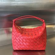 Fortok Bottega Veneta Wallace Shoulder Bag Red 754443 22x13x9.5cm - 1