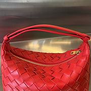 Fortok Bottega Veneta Wallace Shoulder Bag Red 754443 22x13x9.5cm - 5