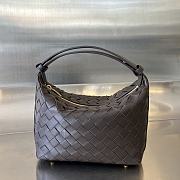 Fortok Bottega Veneta Wallace Shoulder Bag Dark Brown 754443 22x13x9.5cm - 1