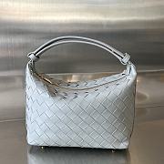 Fortok Bottega Veneta Wallace Shoulder Bag Light Grey 754443 22x13x9.5cm - 1