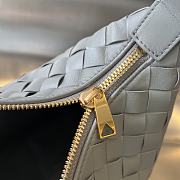 Fortok Bottega Veneta Wallace Shoulder Bag Light Grey 754443 22x13x9.5cm - 2