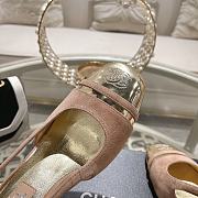 Fortok Chanel CC Slingback Heels Pink Gold - 4