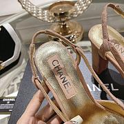 Fortok Chanel CC Slingback Heels Pink Gold - 2