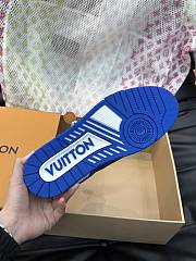 Fortok Louis Vuitton Trainer Sneakers in Blue Crystal - 6