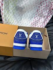Fortok Louis Vuitton Trainer Sneakers in Blue Crystal - 5