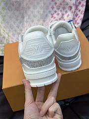 Fortok Louis Vuitton Trainer Sneakers in White Crystal - 4