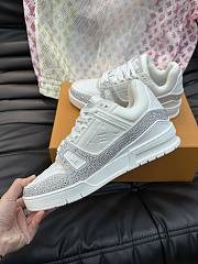 Fortok Louis Vuitton Trainer Sneakers in White Crystal - 2