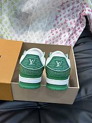 Fortok Louis Vuitton Trainer Sneakers in Green Crystal - 3