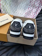 Fortok Louis Vuitton Trainer Sneakers in Black Crystal - 5