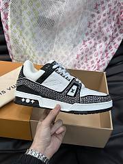 Fortok Louis Vuitton Trainer Sneakers in Black Crystal - 6
