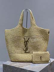 Fortok Saint Laurent Icare Woven Shopping Bag 698651 47×61×8cm - 1