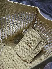 Fortok Saint Laurent Icare Woven Shopping Bag 698651 47×61×8cm - 4