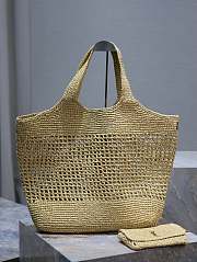 Fortok Saint Laurent Icare Woven Shopping Bag 698651 47×61×8cm - 6