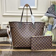 Fortok Louis Vuitton Neverfull MM Bag With Braided Strap N40448 31x28x14cm - 1