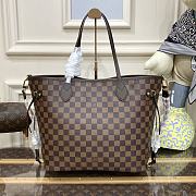Fortok Louis Vuitton Neverfull MM Bag With Braided Strap N40448 31x28x14cm - 3