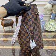 Fortok Louis Vuitton Neverfull MM Bag With Braided Strap N40448 31x28x14cm - 2