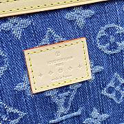 Fortok Louis Vuitton Keepall Bandoulière Bag Blue Denim M24315 45x27x20cm - 5