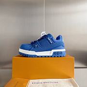 Fortok Louis Vuitton Trainer Maxi Sneakers in Blue  - 1