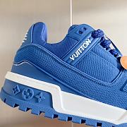 Fortok Louis Vuitton Trainer Maxi Sneakers in Blue  - 3