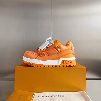 Fortok Louis Vuitton Trainer Maxi Sneakers in Orange