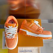 Fortok Louis Vuitton Trainer Maxi Sneakers in Orange - 6