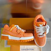 Fortok Louis Vuitton Trainer Maxi Sneakers in Orange - 4