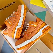 Fortok Louis Vuitton Trainer Maxi Sneakers in Orange - 2