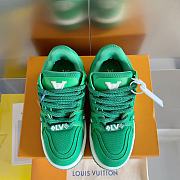 Fortok Louis Vuitton Trainer Maxi Sneakers in Green - 6