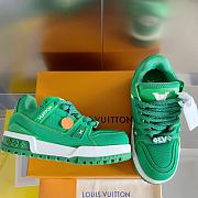 Fortok Louis Vuitton Trainer Maxi Sneakers in Green - 2