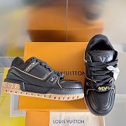 Fortok Louis Vuitton Trainer Maxi Sneakers in Black - 4