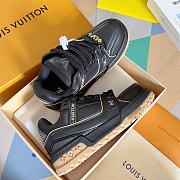 Fortok Louis Vuitton Trainer Maxi Sneakers in Black - 5
