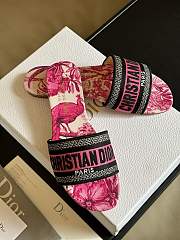 Fortok Dior Dway Slides Indy Pink Multicolor - 4
