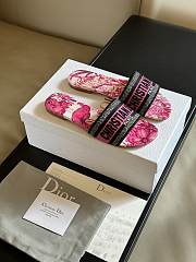 Fortok Dior Dway Slides Indy Pink Multicolor - 5