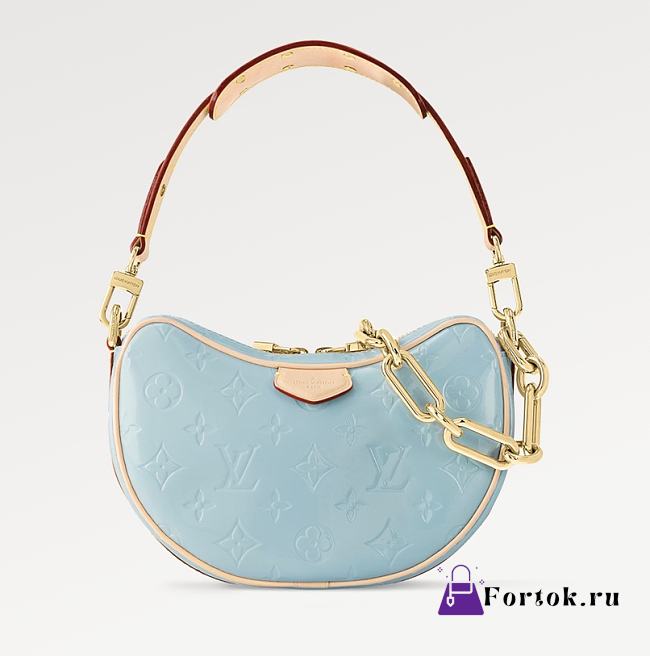 Fortok Louis Vuitton Croissant PM Bag Blue M24021 21x13x7cm - 1