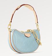 Fortok Louis Vuitton Croissant PM Bag Blue M24021 21x13x7cm - 5