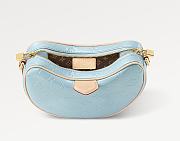 Fortok Louis Vuitton Croissant PM Bag Blue M24021 21x13x7cm - 4