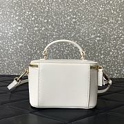 Fortok Valentino Garavani Leather Loco Vanity Case in White 16.5x10x7.5cm - 4