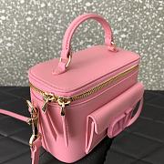 Fortok Valentino Garavani Leather Loco Vanity Case in Pink 16.5x10x7.5cm - 6
