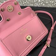 Fortok Valentino Garavani Leather Loco Vanity Case in Pink 16.5x10x7.5cm - 5