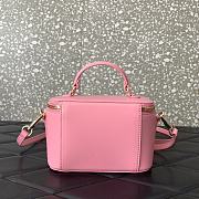 Fortok Valentino Garavani Leather Loco Vanity Case in Pink 16.5x10x7.5cm - 3