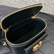 Fortok Valentino Garavani Leather Loco Vanity Case in Black 16.5x10x7.5cm - 6