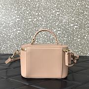 Fortok Valentino Garavani Leather Loco Vanity Case in Beige 16.5x10x7.5cm - 5